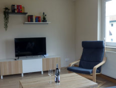 Wohnzimmer mit Smart TV